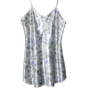 GLORIA VANDERBILT Feminine & Romantic Floral Satin Chemise (Medium)